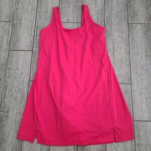 Old Navy Women's Active Powersoft Built-In Bra & Shorts Dress Hot Pink Size L